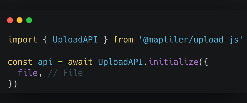Upload JS
