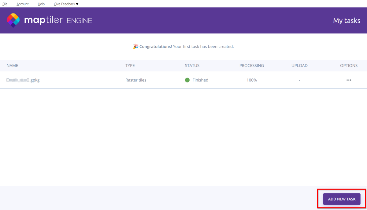 Add a new task to queue